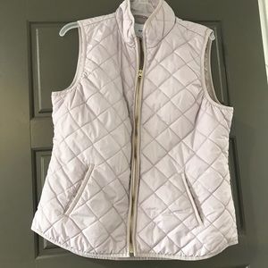 Lavender Spring Quilted Vest Old Navy - L